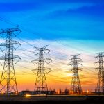 High,Voltage,Post,high,Voltage,Tower,Sky,Sunset,Background